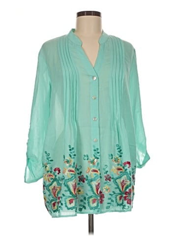 Ruby Rd. 3/4 Sleeve Blouse (view 1)