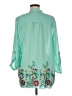 Ruby Rd. Teal 3/4 Sleeve Blouse Size M - photo 2