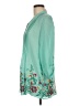 Ruby Rd. Teal 3/4 Sleeve Blouse Size M - photo 5