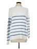 Bailey 44 Stripes White Turtleneck Sweater Size L - photo 1