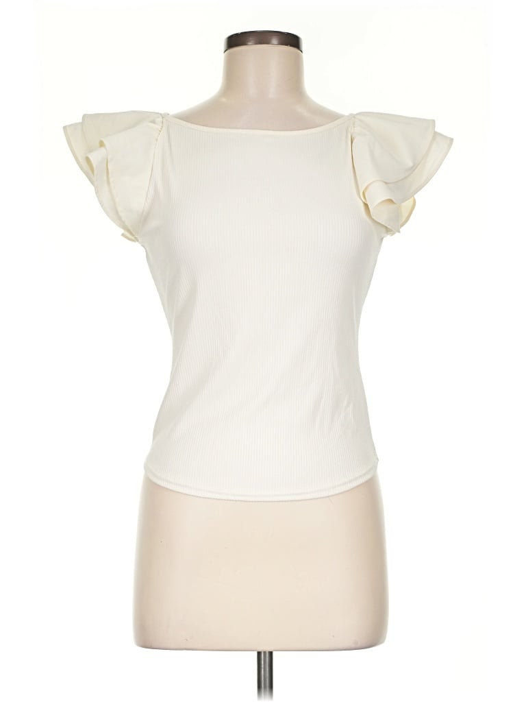 Pre-owned Mine Sleeveless T-shirt In Ivory