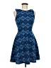 Blue Rain Argyle Blue Cocktail Dress Size M - photo 1