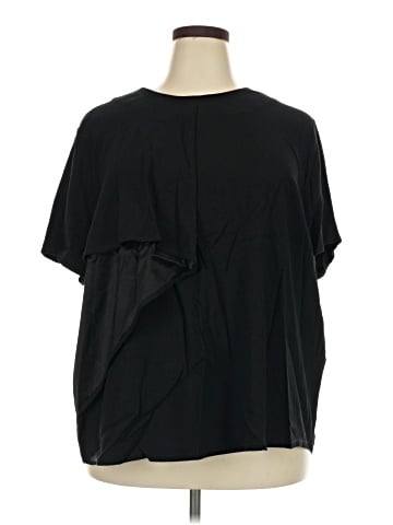 Universal Standard Short Sleeve Blouse (view 1)