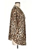 Ruby Rd. Animal Print Brown 3/4 Sleeve Blouse Size M - photo 4