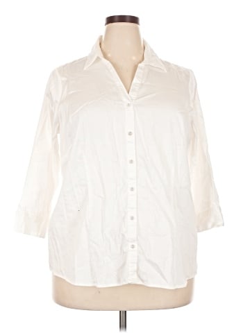 212 Collection 3/4 Sleeve Button-Down Shirt (view 1)