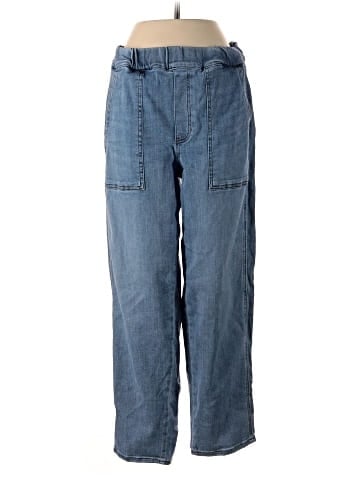 Madewell Pull-On Relaxed Jeans in Lisford Wash (view 1)