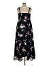 Torrid 100% Polyester Floral Black Casual Dress Size 2X Plus (2) - photo 2