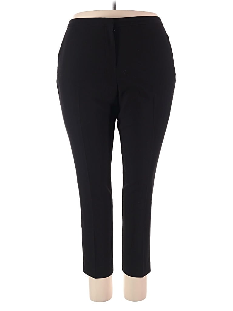 Pre-owned Susan Graver Dress Pants In Black