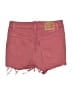 Levi's Hearts Red Denim Shorts Size 28 waist - photo 2