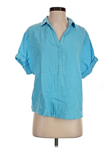 Magaschoni Short Sleeve Blouse (view 1)