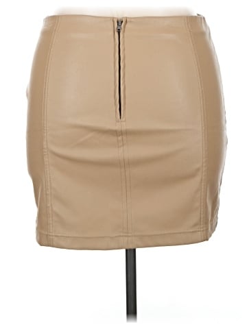 Tinseltown Faux Leather Skirt (view 2)