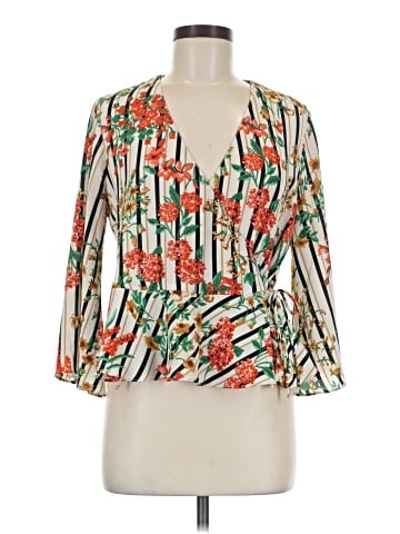 Zara Basic 3/4 Sleeve Blouse (view 1)