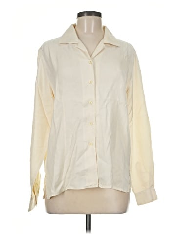 Lauren by Ralph Lauren Long Sleeve Silk Top (view 1)