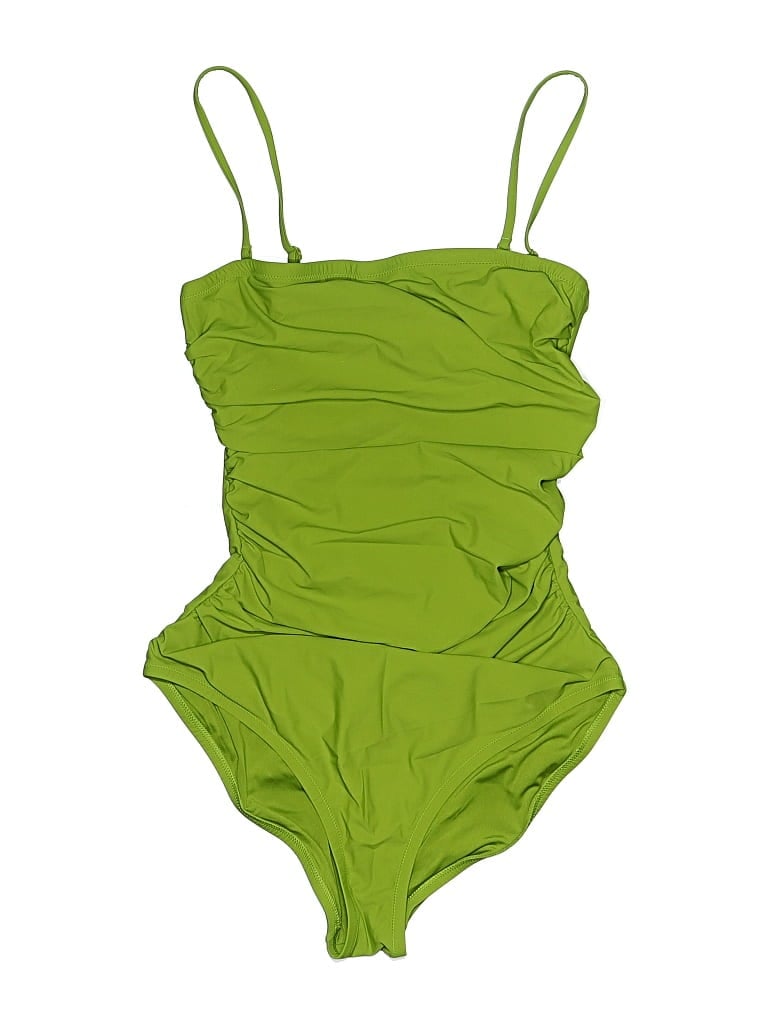 Pre-owned Jcrew One Piece Swimsuit In Green