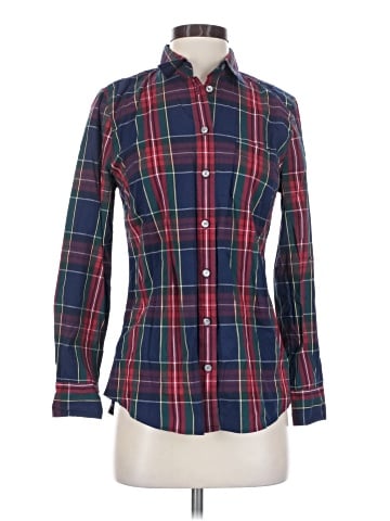 J.Crew Factory Store Long Sleeve Button-Down Shirt (view 1)