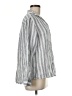 Grayson Stripes Gray Long Sleeve Button-Down Shirt Size Med (3) - photo 4