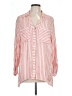 Ruby Rd. Stripes Pink 3/4 Sleeve Blouse Size L - photo 1