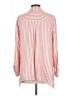 Ruby Rd. Stripes Pink 3/4 Sleeve Blouse Size L - photo 2
