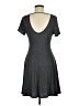 Acemi Solid Gray Casual Dress Size M - photo 2