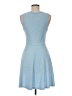 Blue Rain Solid Blue Cocktail Dress Size M - photo 2