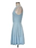 Blue Rain Solid Blue Cocktail Dress Size M - photo 5