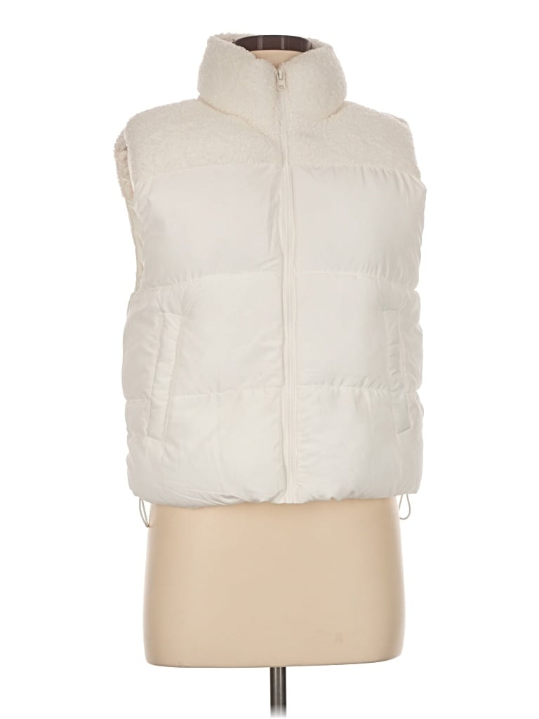 Pre-owned Almost Famous Vest In Ivory