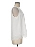 Maison Jules 100% Polyester White Sleeveless Blouse Size M - photo 4