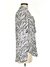 Peter Nygard 100% Polyester Animal Print Silver Long Sleeve Blouse Size 8 - photo 4