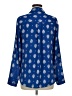 Express 100% Polyester Paisley Blue Long Sleeve Blouse Size M - photo 2