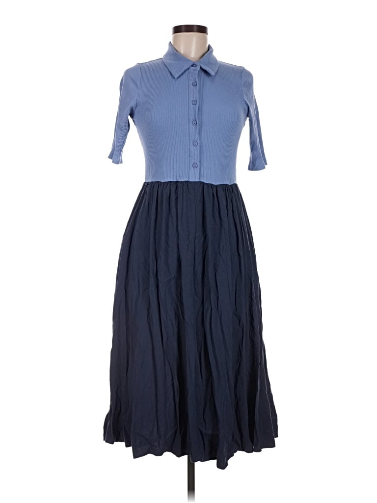 Pre-owned Sugarlips Casual Dress In Blue