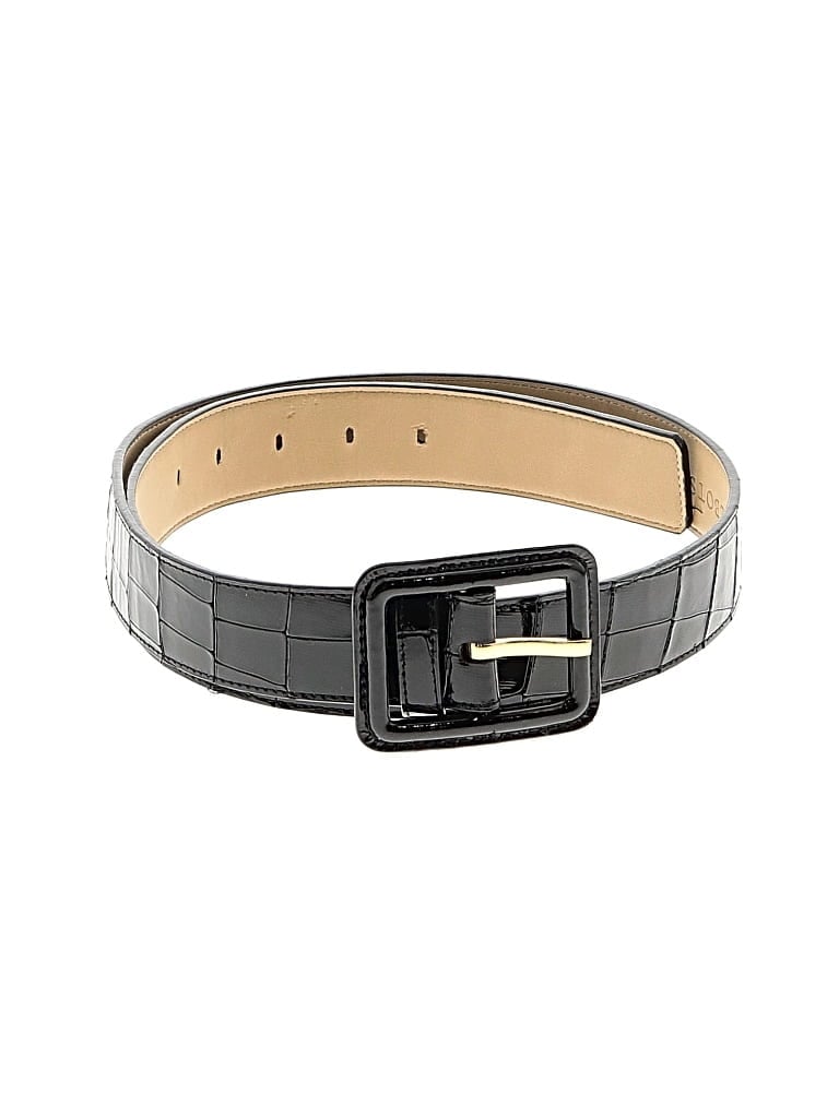 Pre-owned Talbots Leather Belt In Black