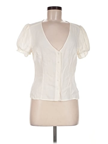 Reformation Short Sleeve Blouse
