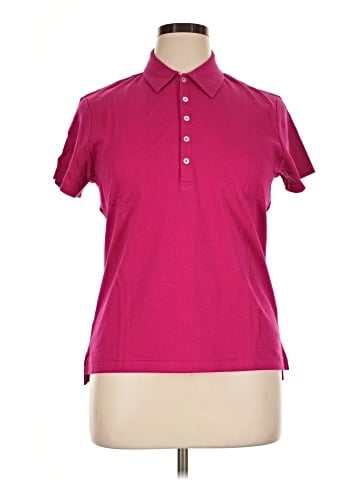 Joan Vass Short Sleeve Polo (view 1)