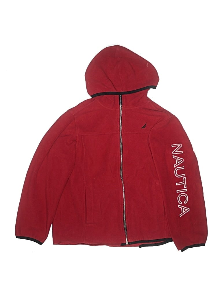 Pre-owned Nautica Kids' Zip Up Hoodie In Red