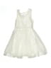Zunie 100% Polyester Ivory Dress Size 12 - photo 2