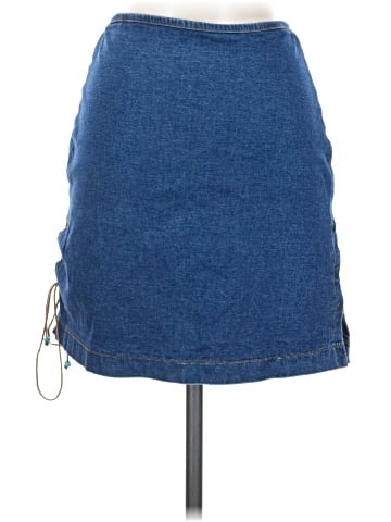 A-list by Wrapper Denim Skirt (view 1)