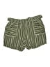 Cato 100% Cotton Stripes Green Shorts Size 14 - photo 1