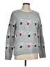 Cupcakes & Cashmere Hearts Gray Pullover Sweater Size M - photo 1