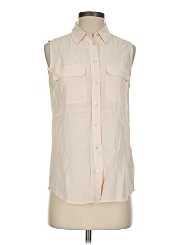 Equipment Sleeveless Button-Down Shirt (view 1)