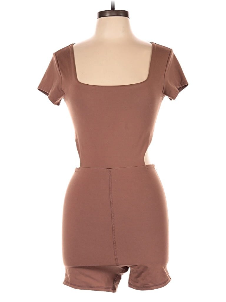 Pre-owned Reformation Romper In Brown