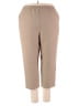 Alfred Dunner 100% Polyester Solid Tan Khakis Size 18 - photo 1