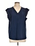 89th & Madison Blue Sleeveless Blouse Size L - photo 1