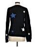 Lucky Brand Stars Black Pullover Sweater Size M - photo 2