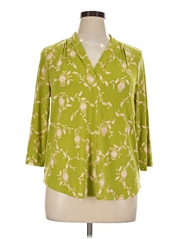 JM Collection 3/4 Sleeve Blouse (view 1)