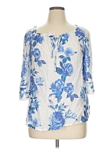 Unique Spectrum 3/4 Sleeve Blouse (view 1)