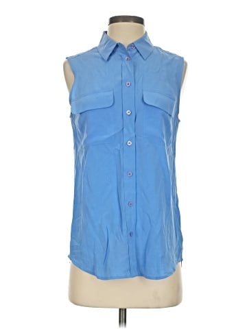 Equipment Sleeveless Button-Down Shirt (view 1)