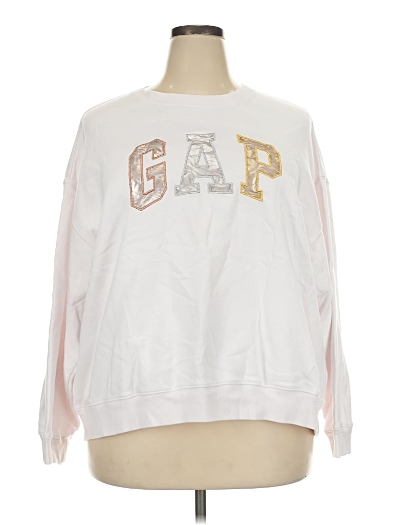 Pre-owned Gap Sweatshirt In White