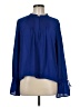 J.Crew 100% Polyester Blue Long Sleeve Blouse Size M - photo 1