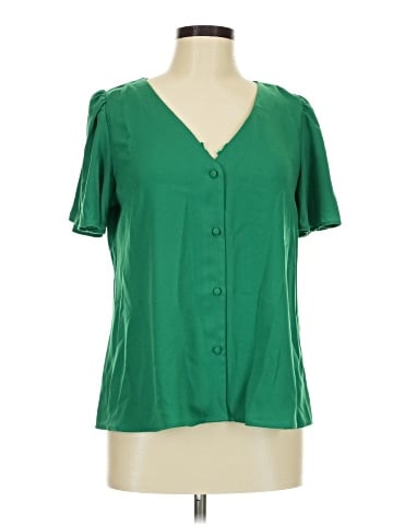 LC Lauren Conrad Short Sleeve Blouse (view 1)