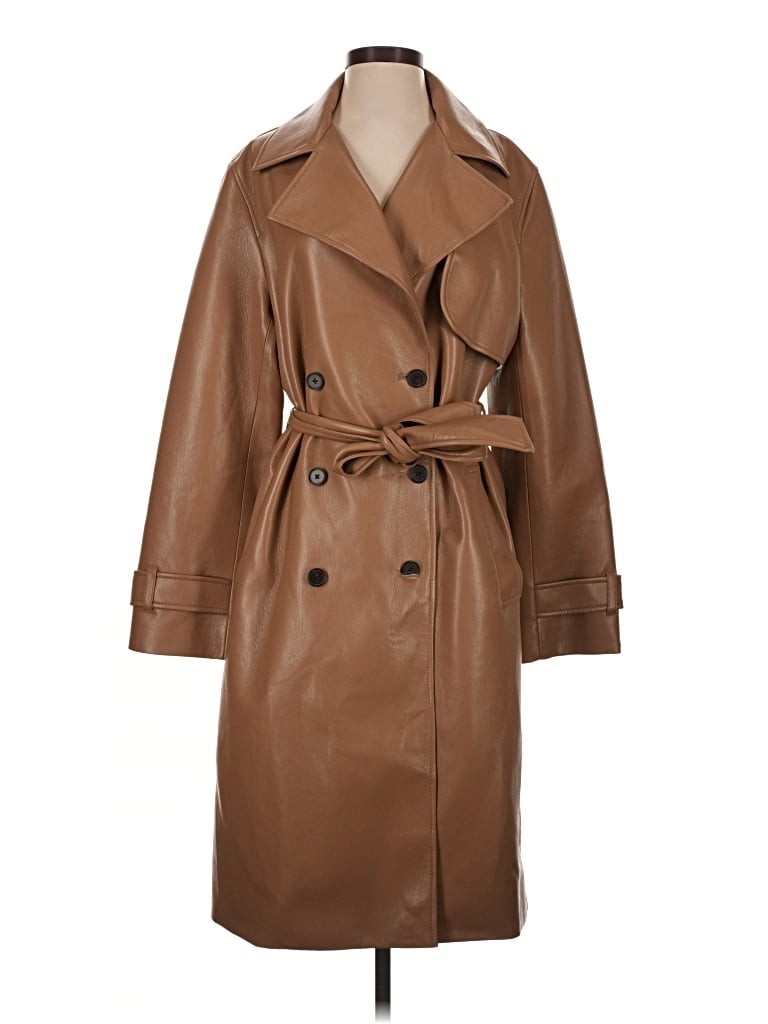 Pre-owned Babaton Trenchcoat In Brown
